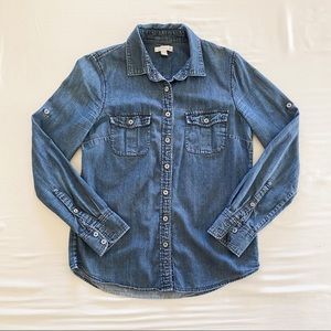 J. Crew Keeper Chambray Button Down Shirt